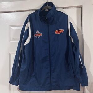 NFL Super Bowl Pro Bowl 2010 Nylon Zip Up Jacket With Hood Men’s Size Medium